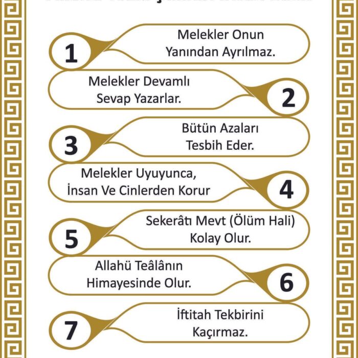 5 Abdestli Olmaya Devam Eden Levhası